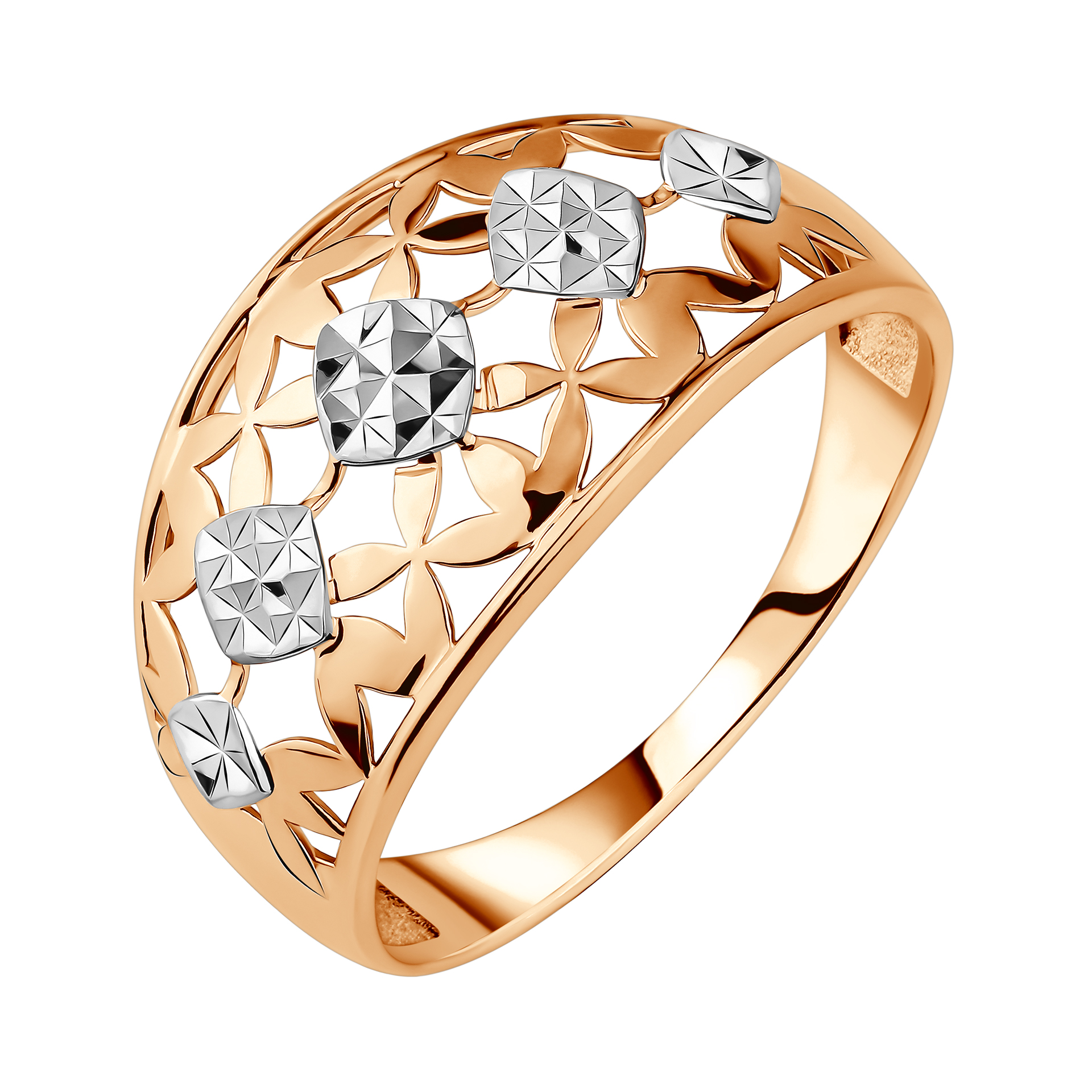 Кольцо из комбинированного золота