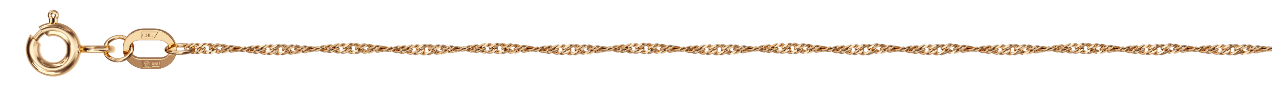 Цепь из красного золота 585, плетение «Сингапур»