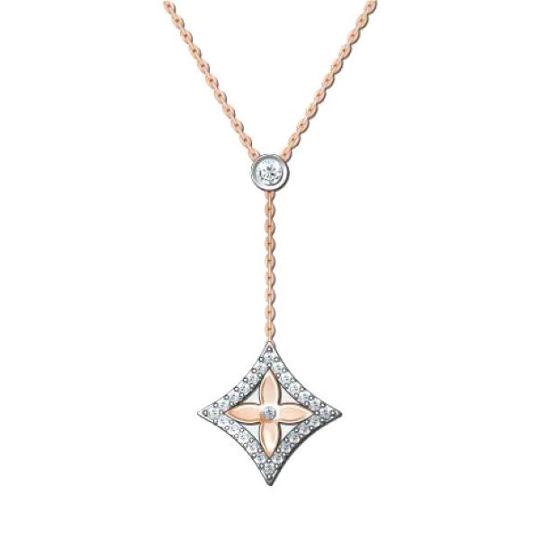 Колье из красного золота с бриллиантами