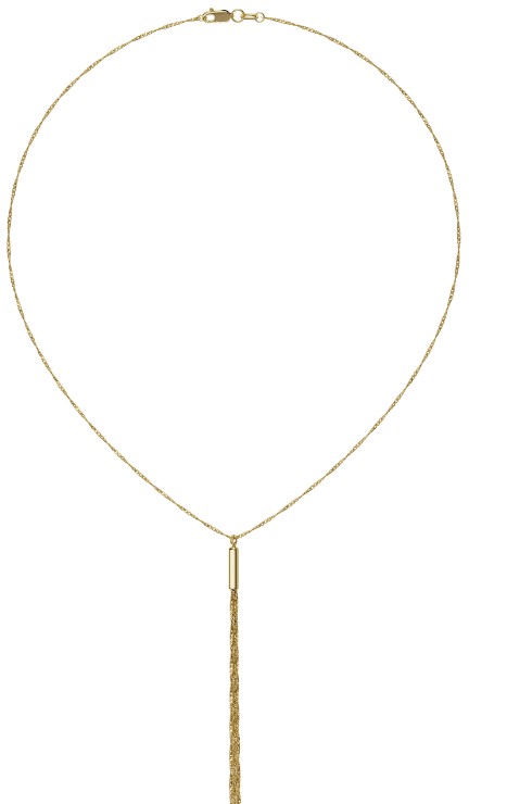 Колье-галстук из красного золота