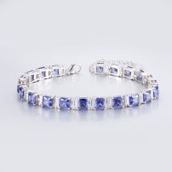 Браслет из серебра с кубическим цирконием