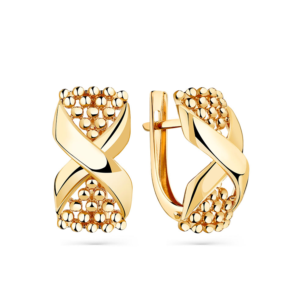 Серьги из красного золота