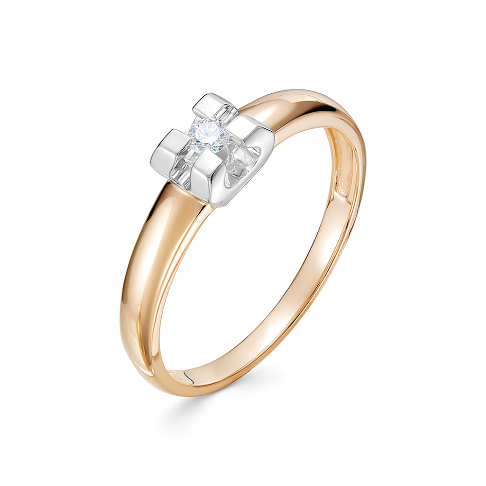 Кольцо из золота с бриллиантом