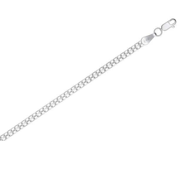 Цепь из серебра 925, плетение «Бисмарк»