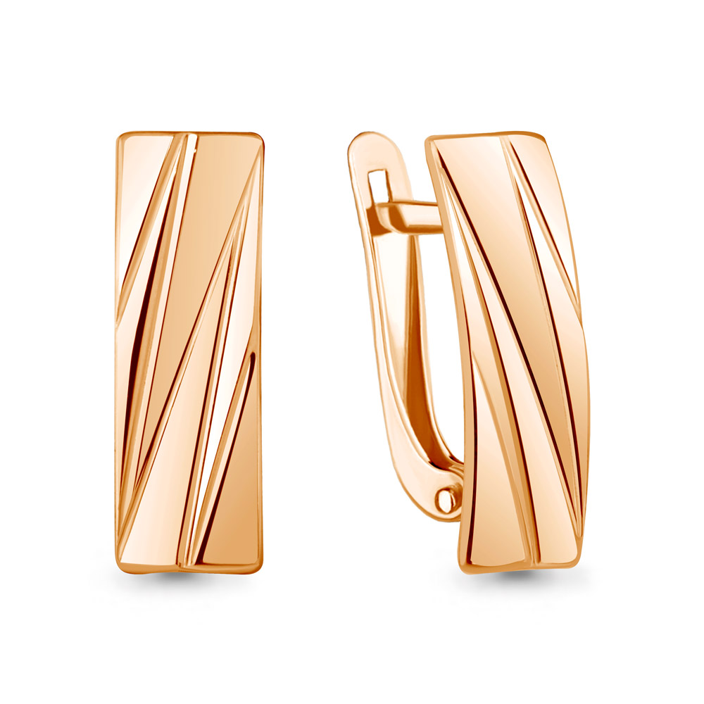 Серьги из красного золота