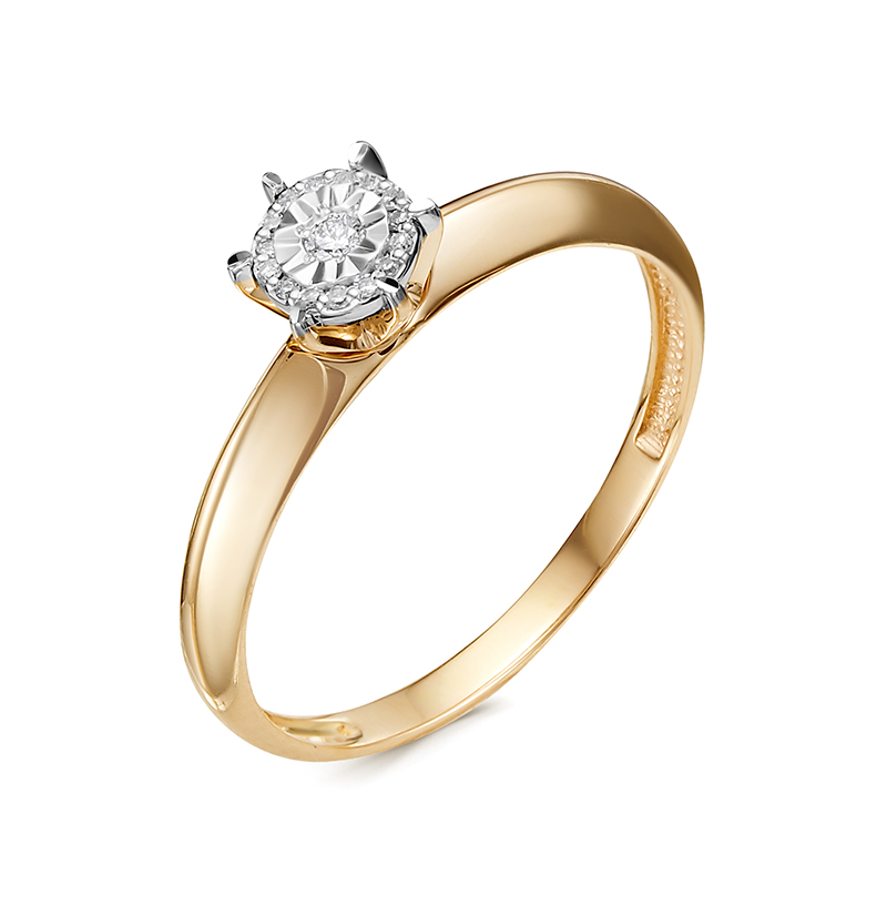 Кольцо из золота с бриллиантами