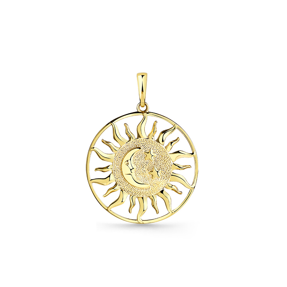 Подвеска из желтого золота 585 пробы