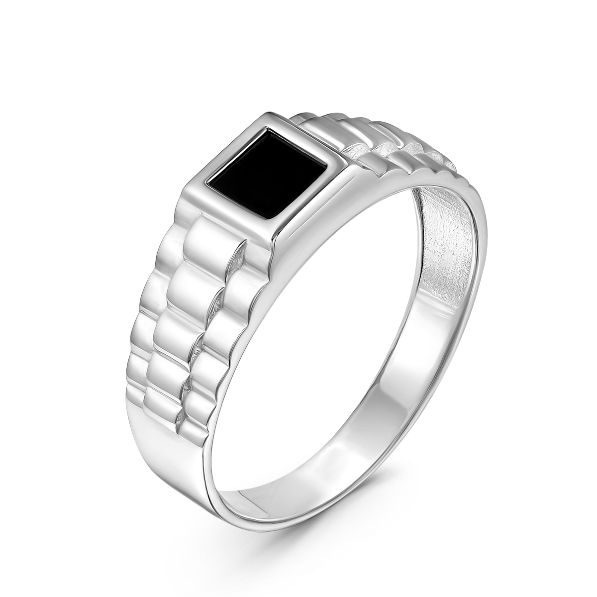 Печатка из серебра с фианитом