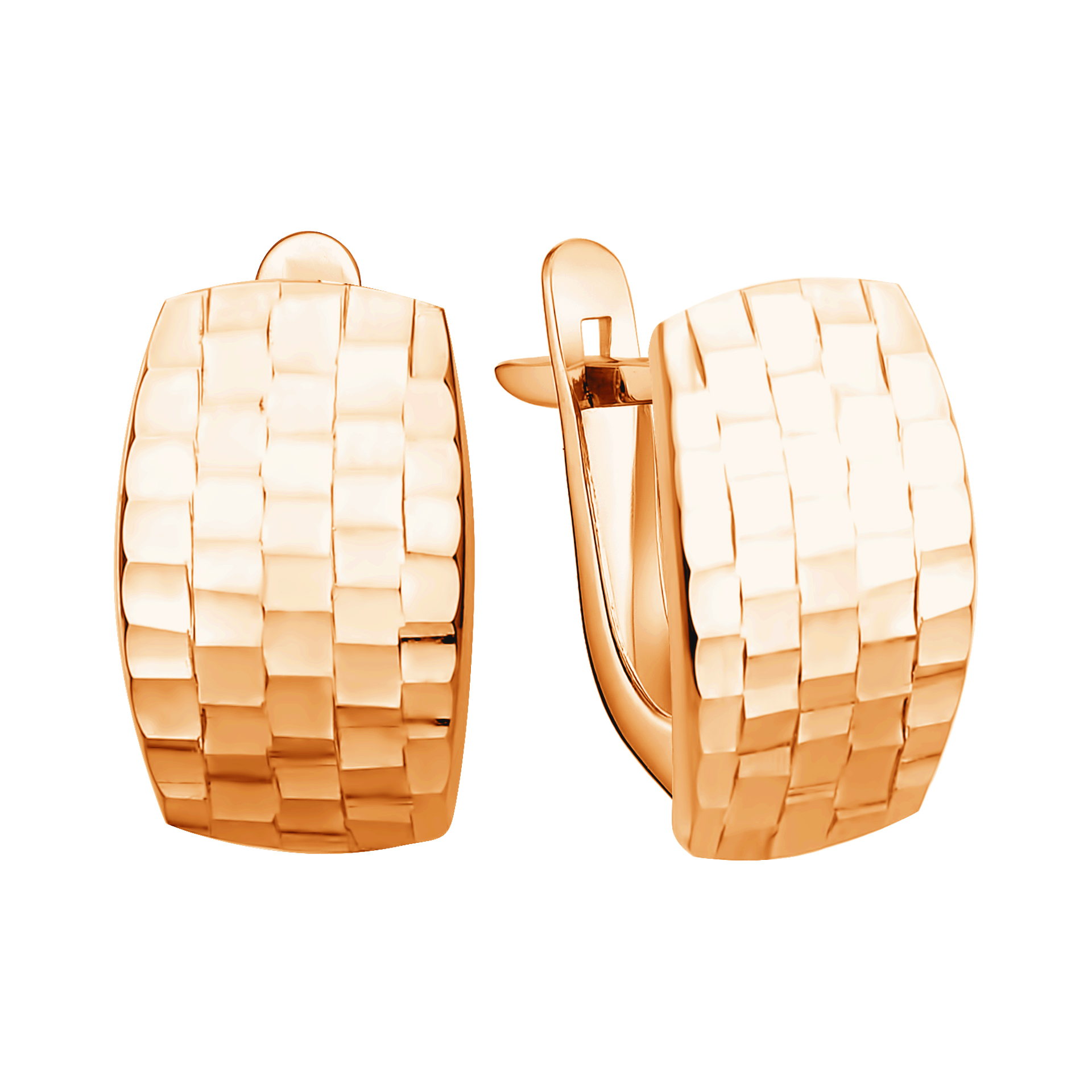 Серьги из красного золота