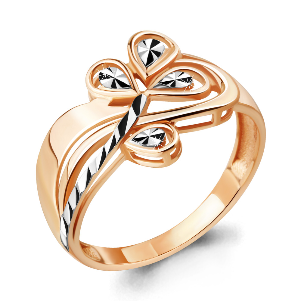 Кольцо из комбинированного золота