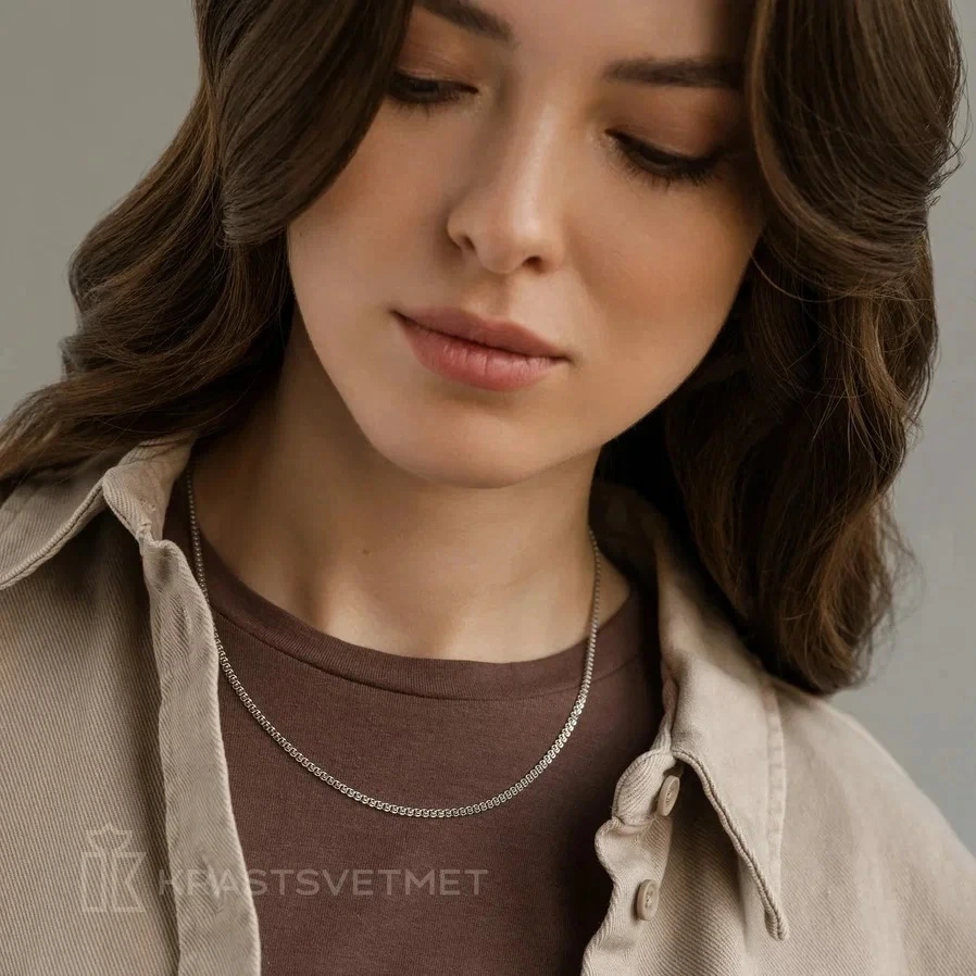 Цепь из серебра 925, плетение «Love»