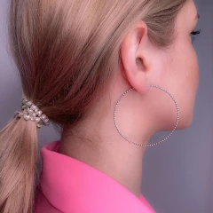 Серьги-конго из серебра 925 пробы