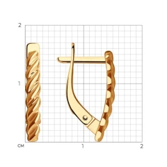 Серьги из красного золота
