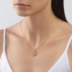 Подвеска из золота с фианитами