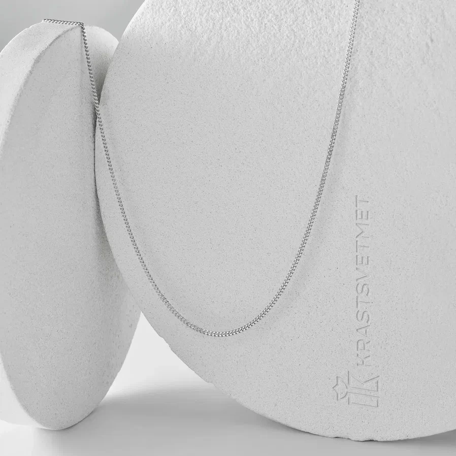 Цепь из серебра 925, плетение «Панцирь»