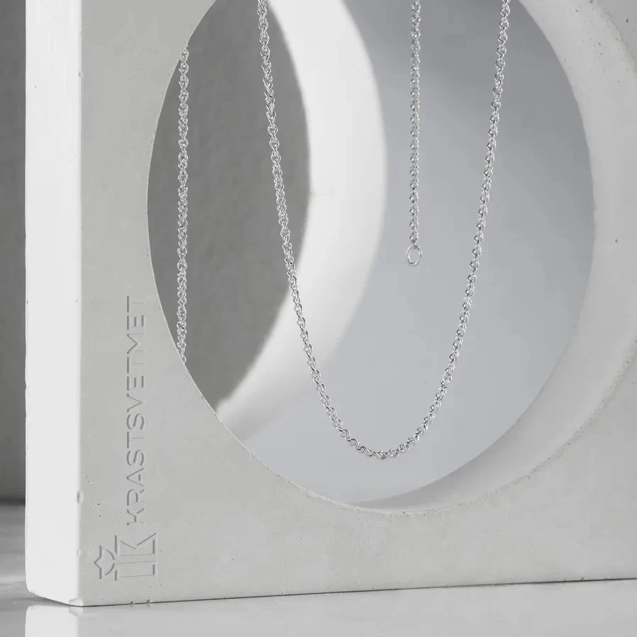 Цепь из серебра 925, плетение «Панцирь»