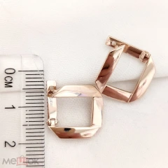 Серьги из красного золота