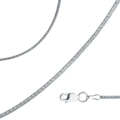 Цепь из серебра 925, плетение «Снейк»