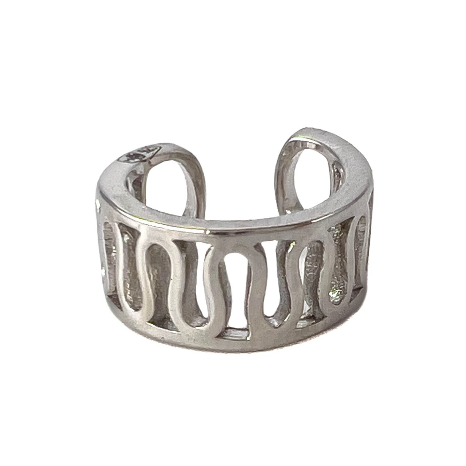 Серьга-кафф из серебра