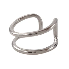 Серьга кафф из серебра