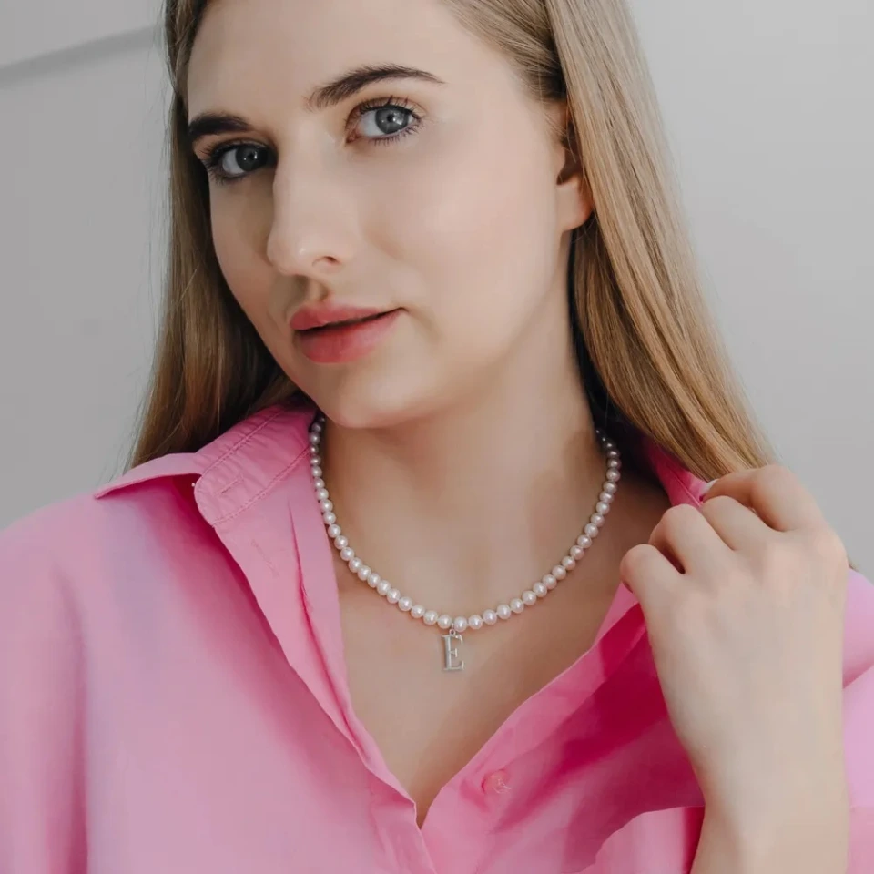 Бусы из серебра с жемчугом