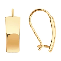 Серьги из красного золота