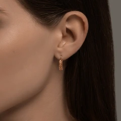 Серьги из красного золота