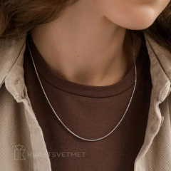 Цепь из серебра 925, плетение «Снейк»