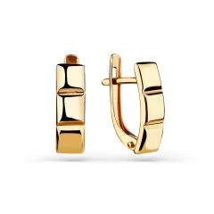 Серьги из красного золота 585 пробы