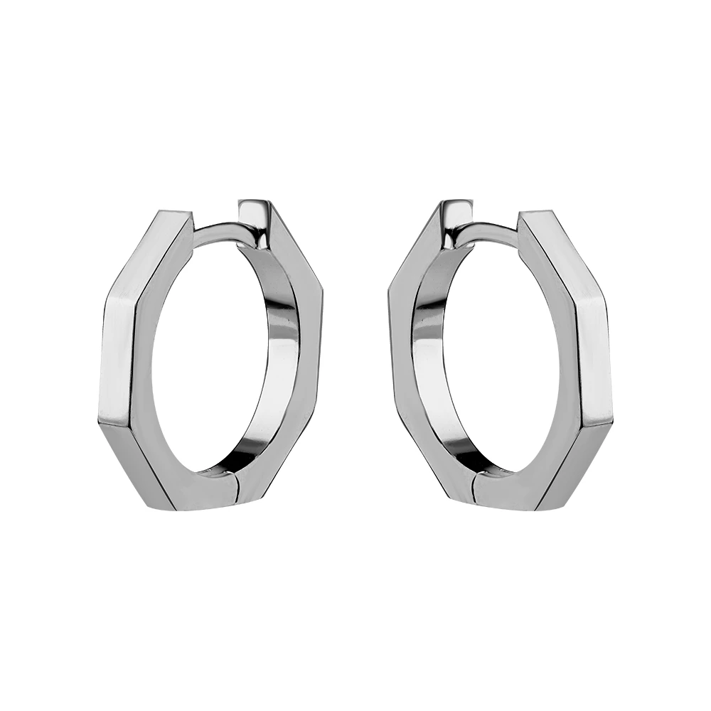 Серьги конго из серебра