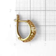 Серьги из красного золота