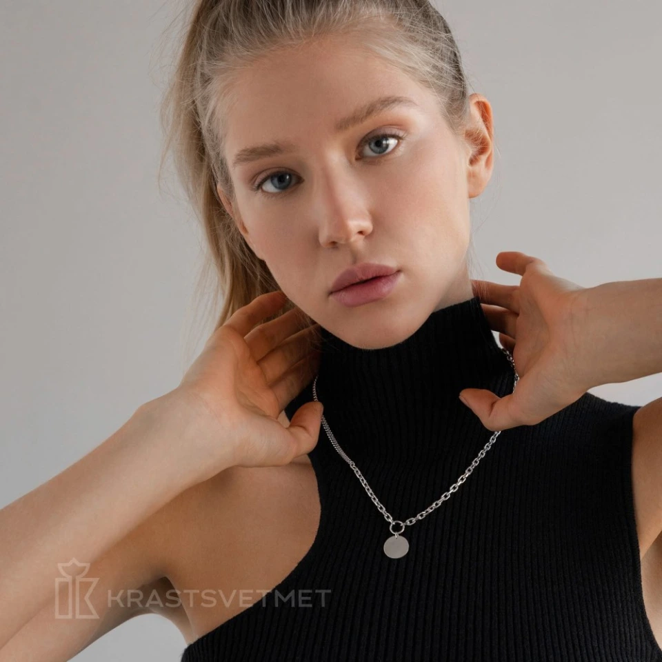 Колье из серебра с подвеской