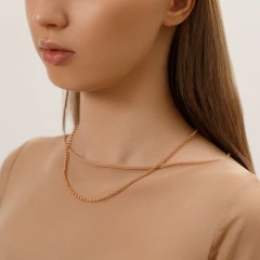 Цепь из красного золота 585, плетение «Якорь»