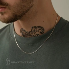 Цепь из серебра 925, плетение «Птичий глаз»