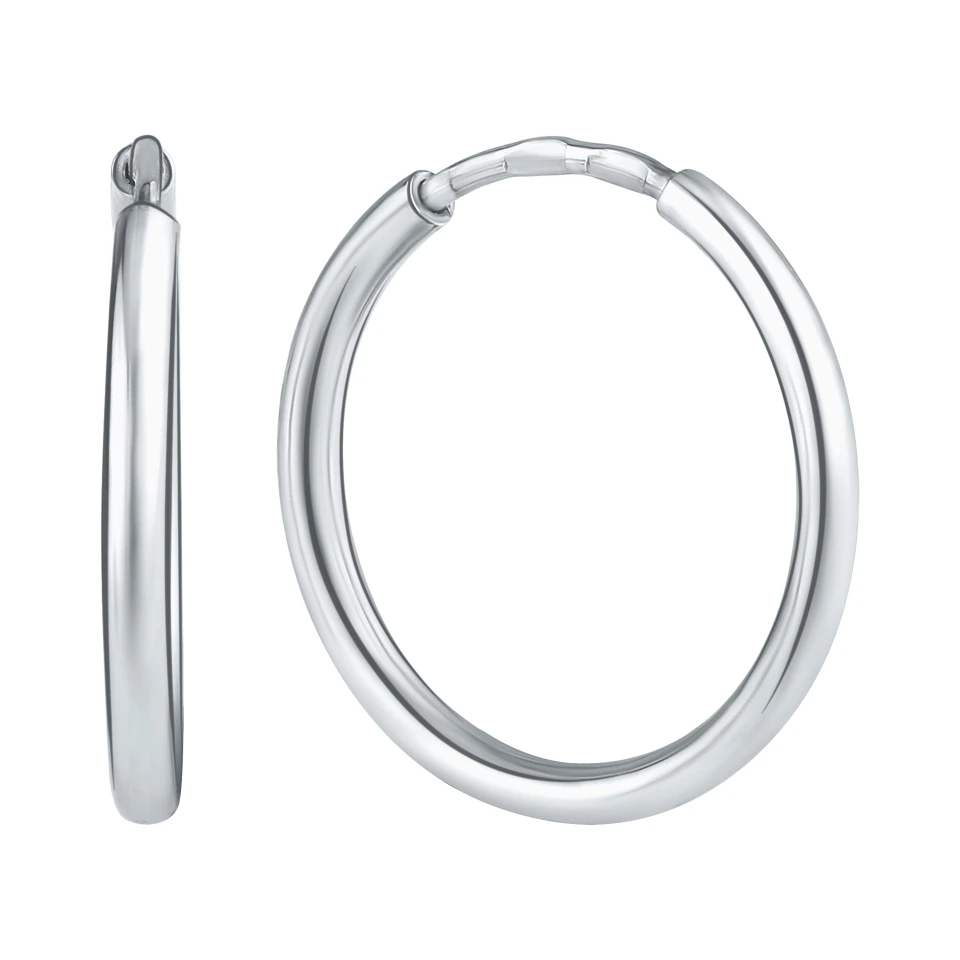 Серьги конго из серебра