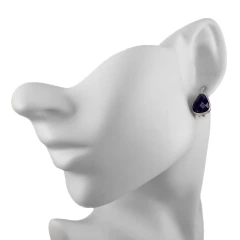 Серьги из серебра с авантюрином