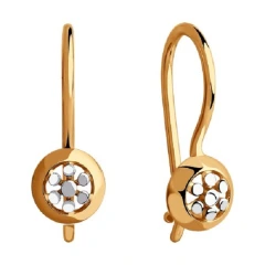 Серьги из красного золота 585 пробы