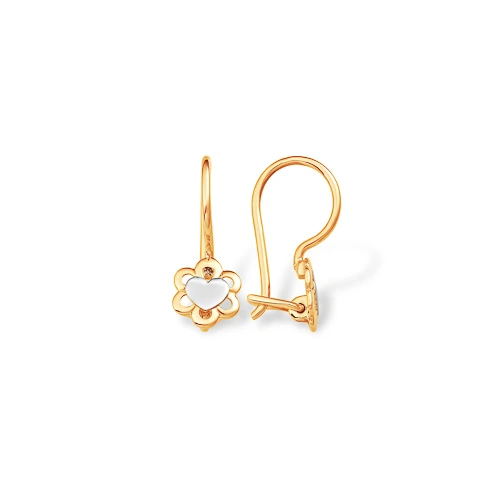 Серьги из красного золота 585 пробы