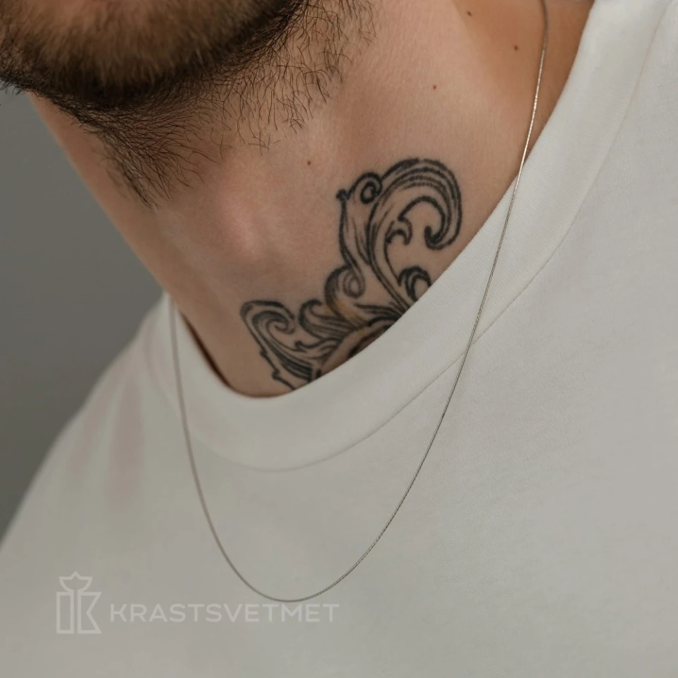 Цепь из серебра 925, плетение «Снейк»