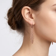 Серьги из красного золота