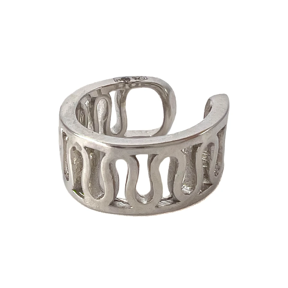 Серьга-кафф из серебра
