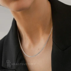 Цепь из серебра 925, плетение «Нонна»