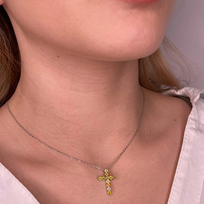 Колье из серебра с опалом