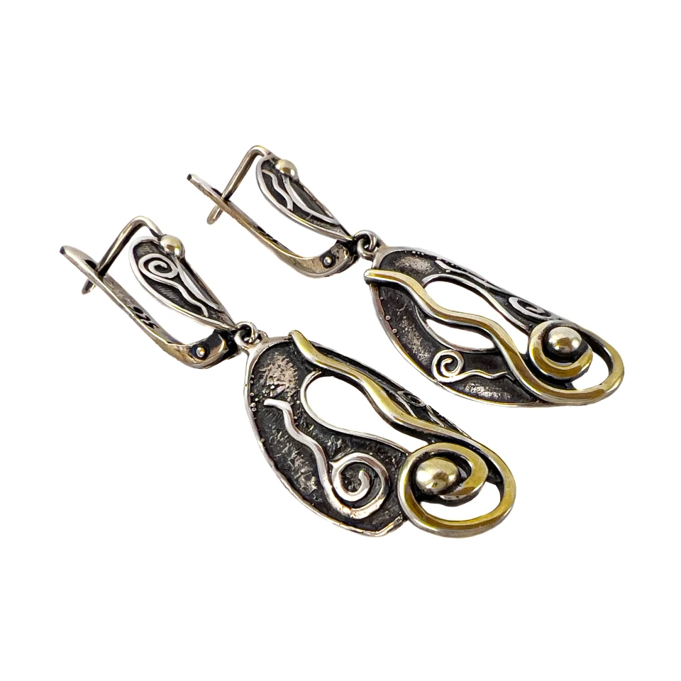 Серьги из серебра