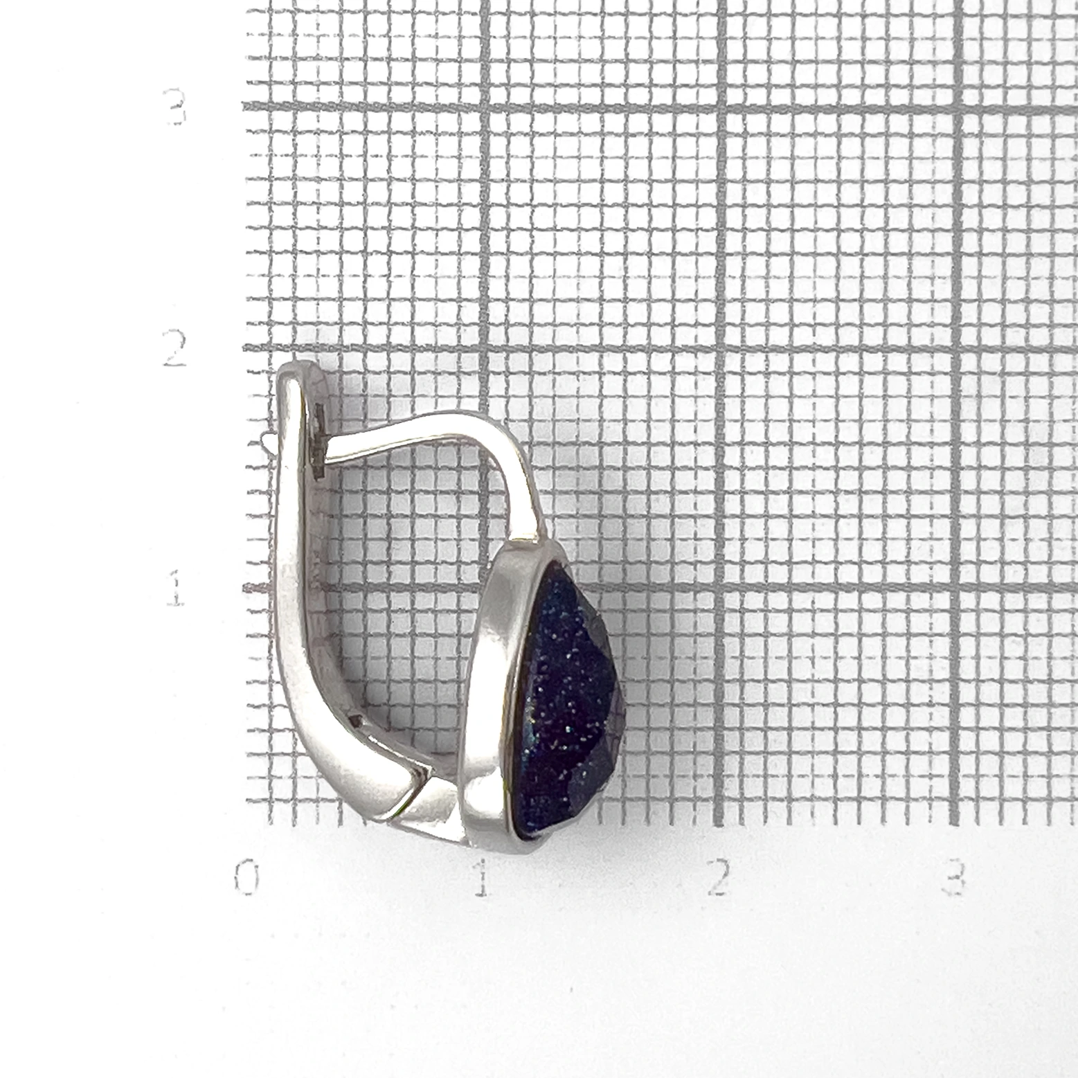 Серьги из серебра с авантюрином