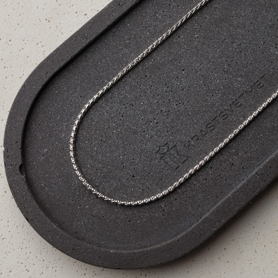 Цепь из серебра 925, плетение «Снейк»