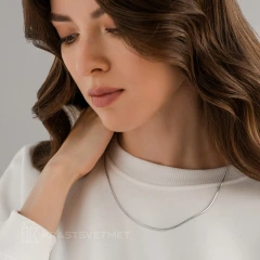 Цепь из серебра 925, плетение «Снейк»