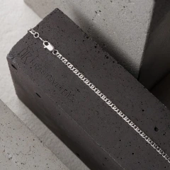 Цепь из серебра 925, плетение «Птичий глаз»