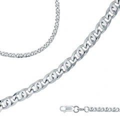 Цепь из серебра 925, плетение «Птичий глаз»