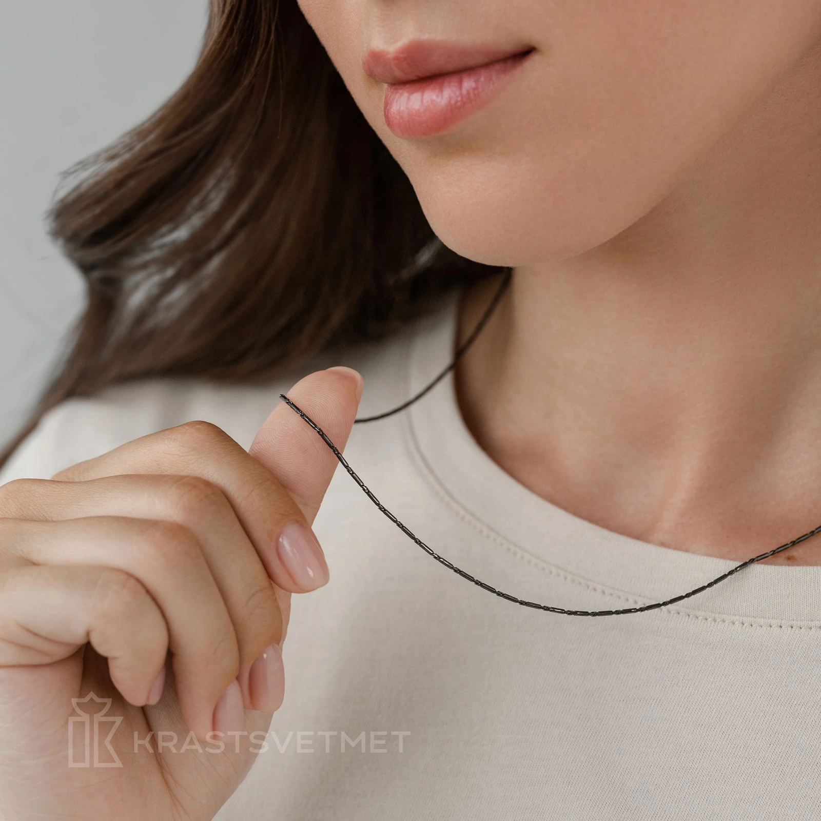 Цепь из серебра 925, плетение «Улитка»